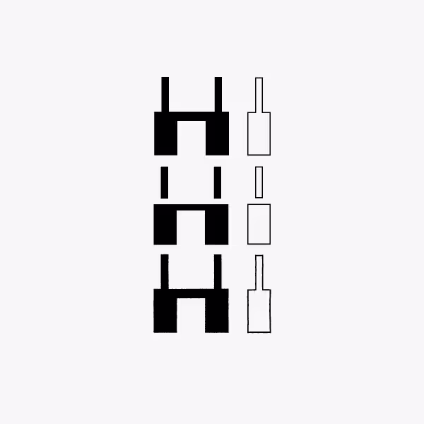 314 Bits geometric display typeface by Lyudmil Dachev